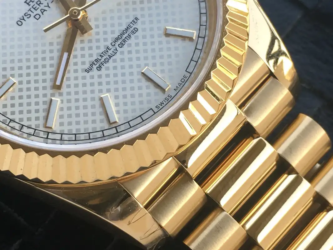 Day-Date 41985 clone 36mm — wrist shot