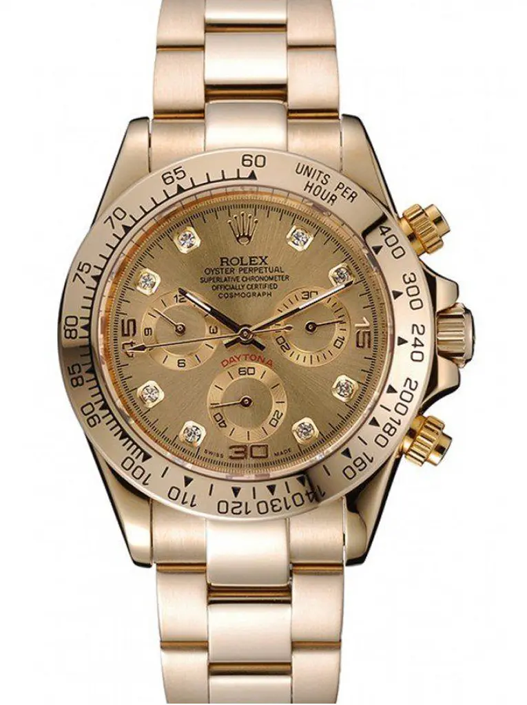 Rolex Daytona 1454245 1:1 replica gold dial — front view