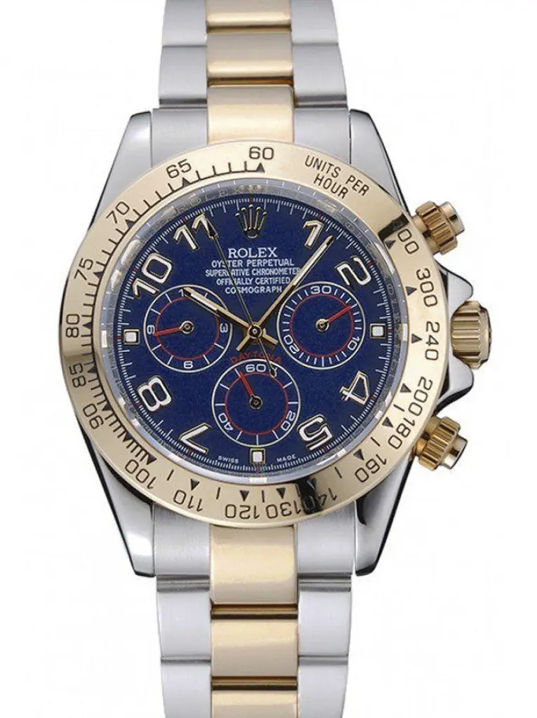 Daytona 1454246 replica blue dial — front view