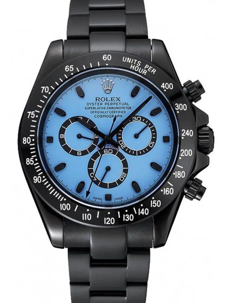 Rolex Daytona 1454250 replica blue dial — front view