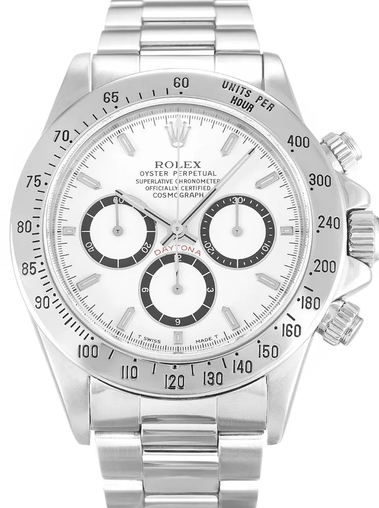 Rolex Daytona 16520 copy white dial — front view