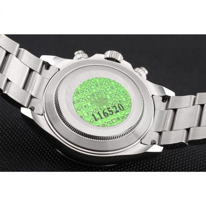 Daytona 80296 clone black dial — bezel macro