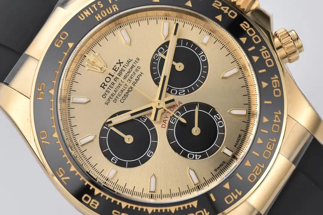 Daytona 126518LN copy 40mm — crown and case detail