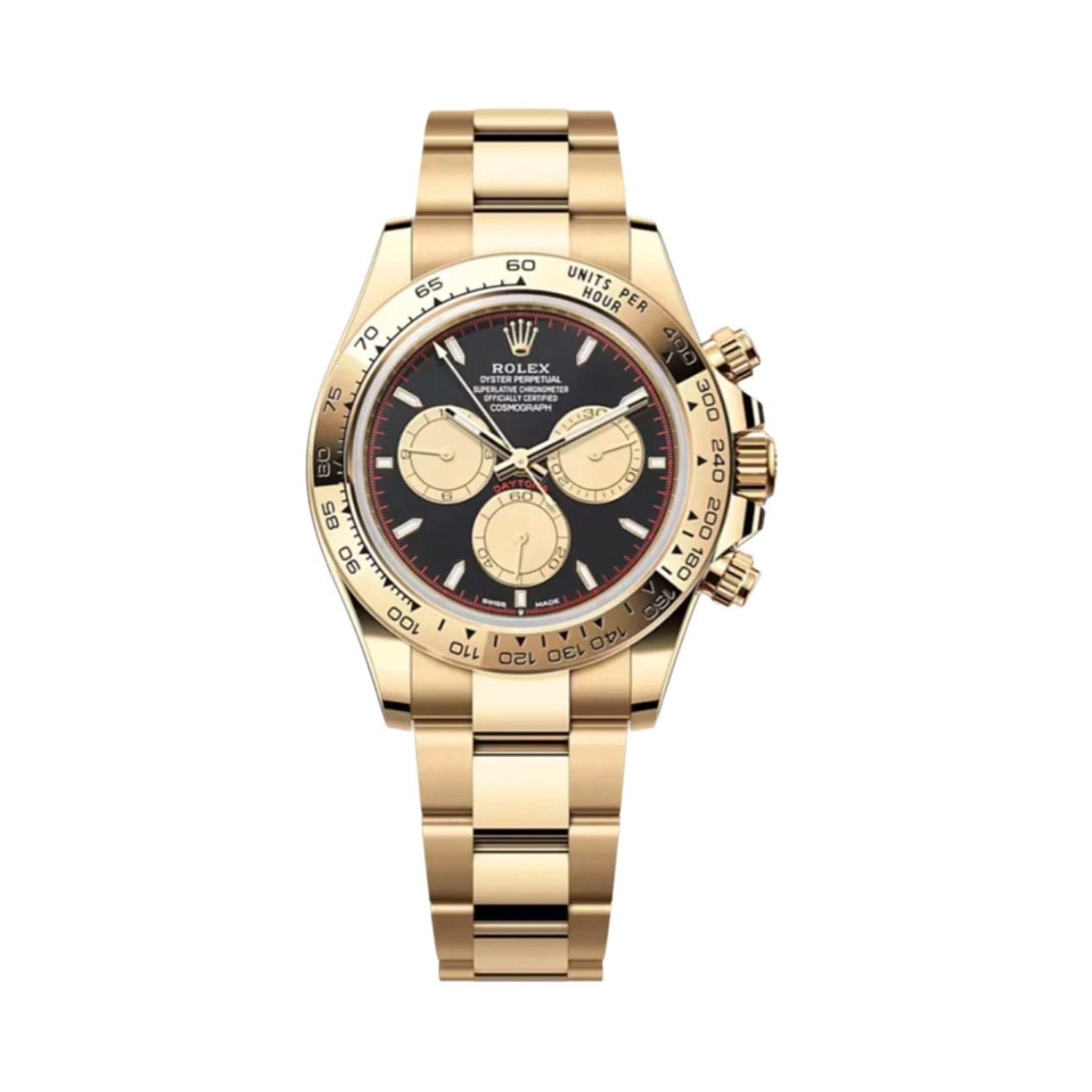 Rolex Daytona 40mm Intense Black Dial 126508 Gold