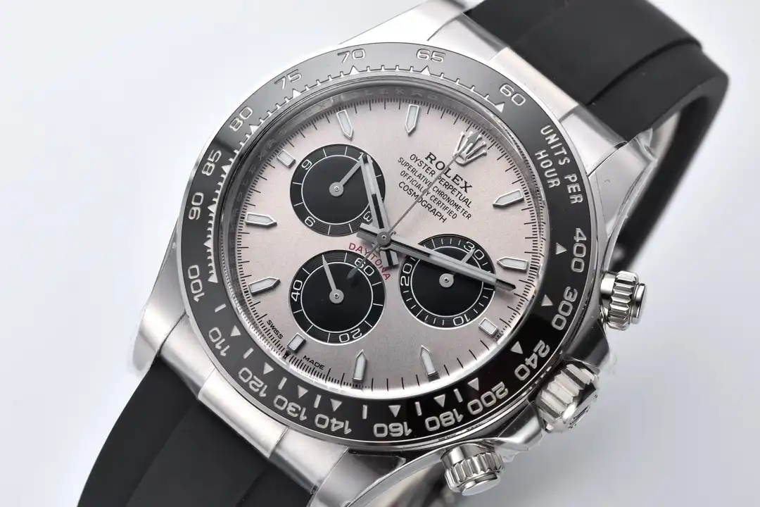 Rolex Daytona 126519LN super clone replica steel dial — caseback detail