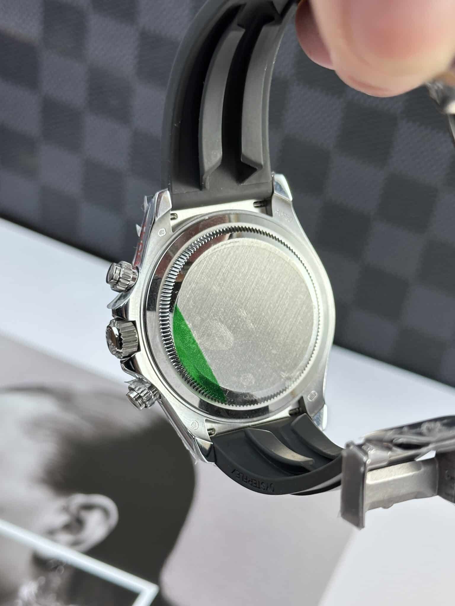 Rolex Daytona 126519LN replica bright black dial — angled view