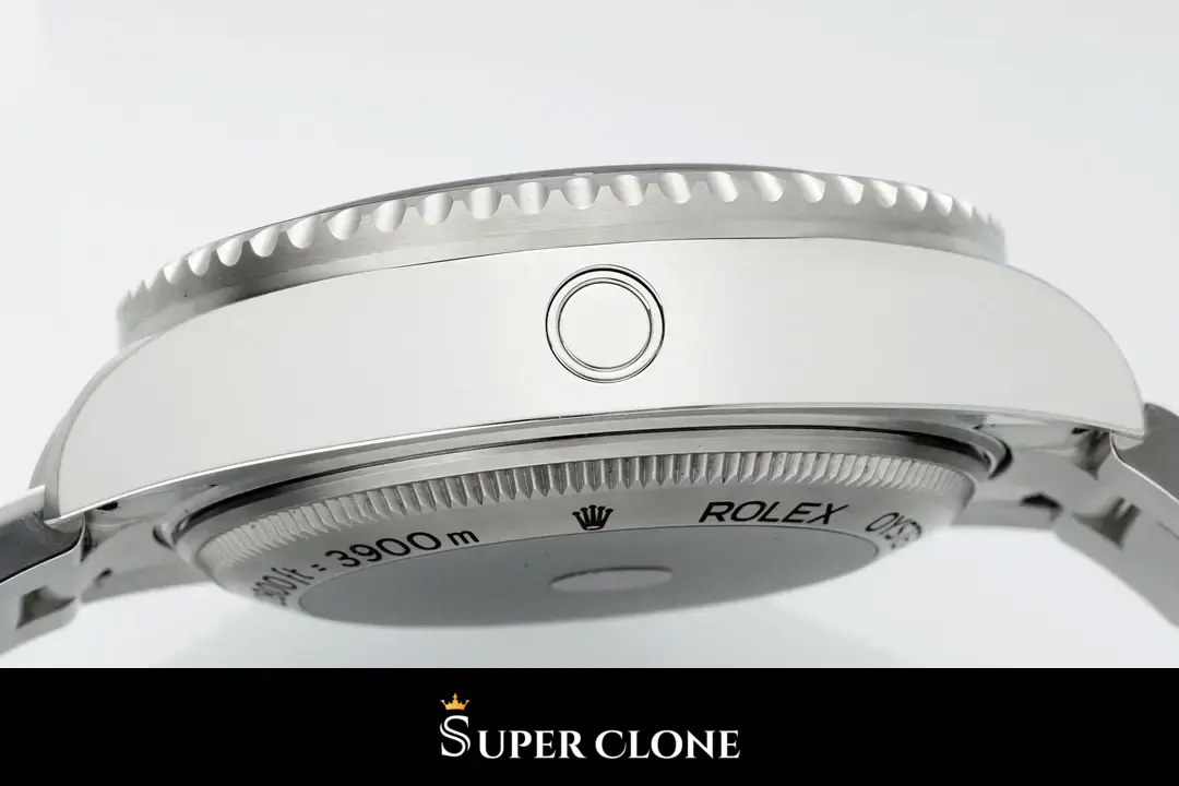 Deepsea 126660 rolex copy black dial — bezel macro