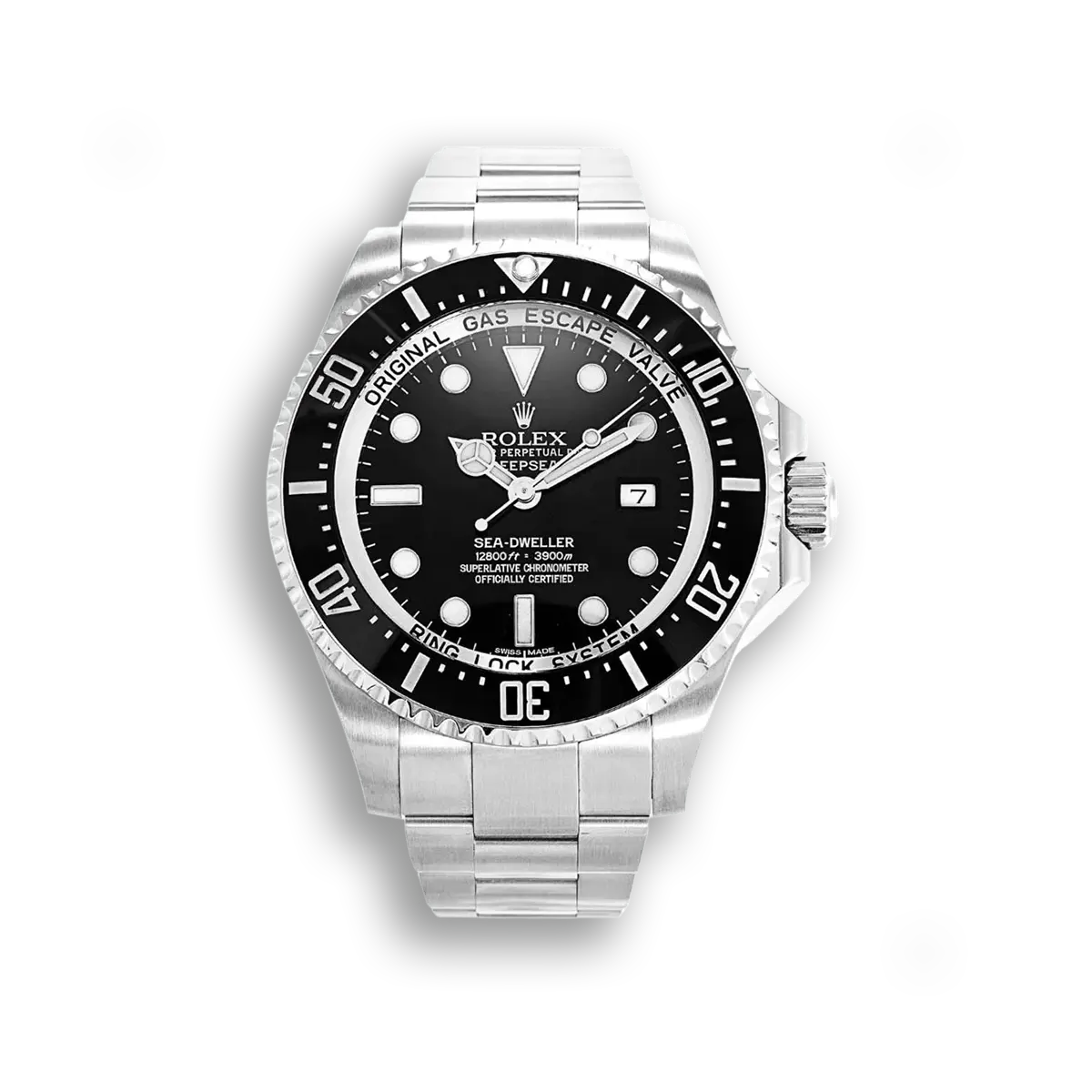 Rolex Deepsea 116660 copy black dial — front view