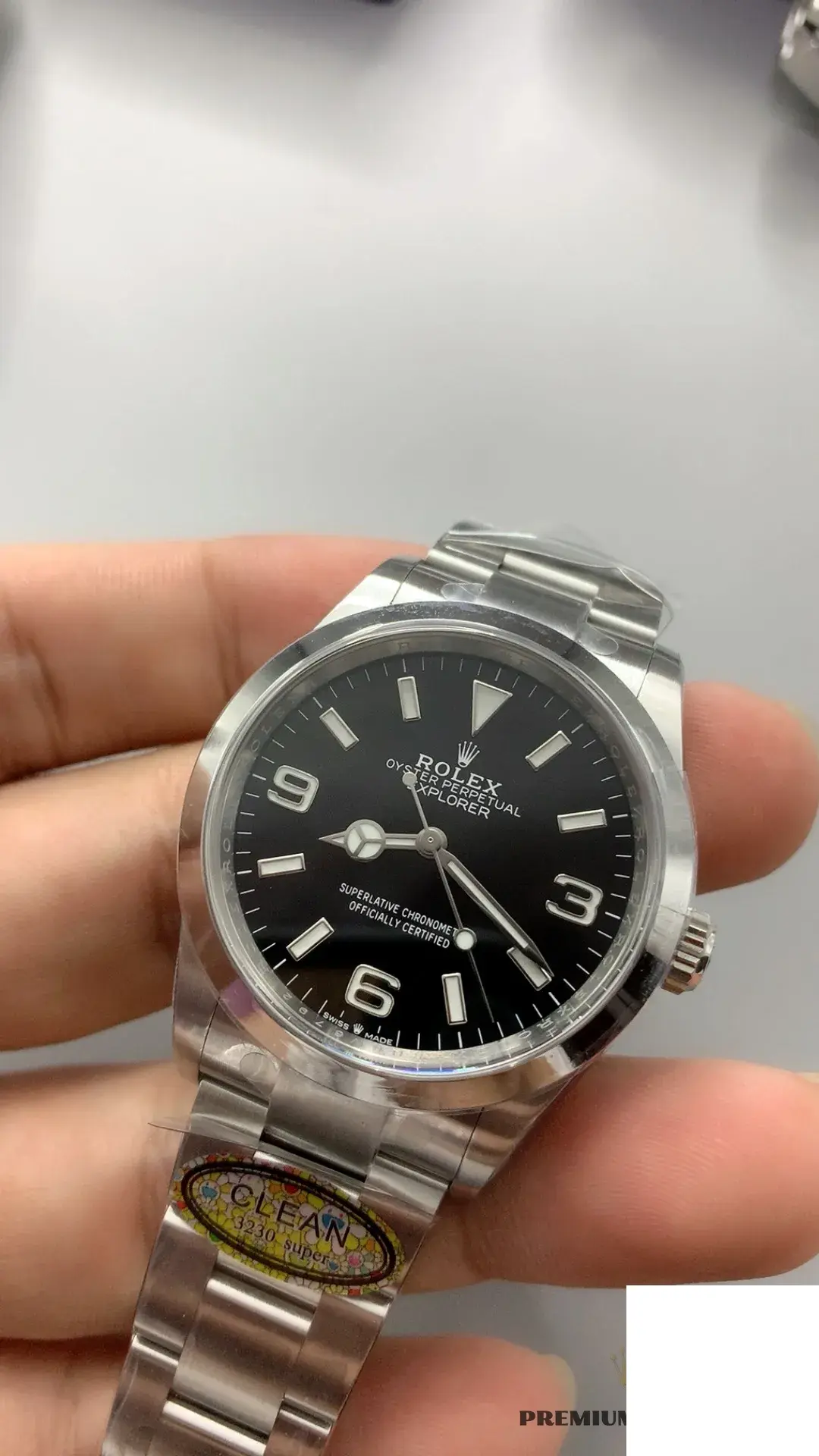 Explorer 124270 rolex replica 36mm — dial close-up