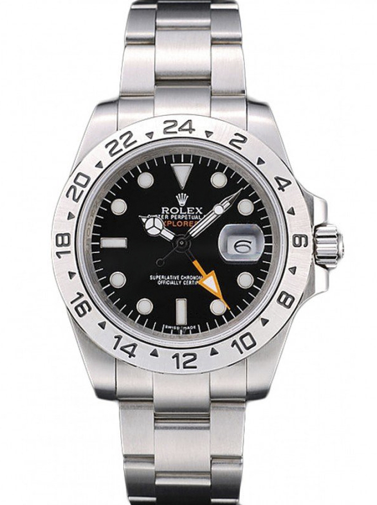 Rolex Explorer REP016820 copy black dial — front view