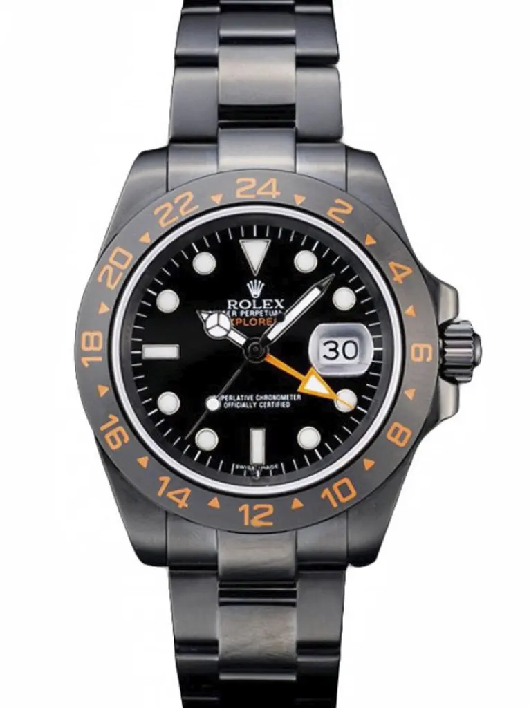 Explorer 98240 replica black dial — front view