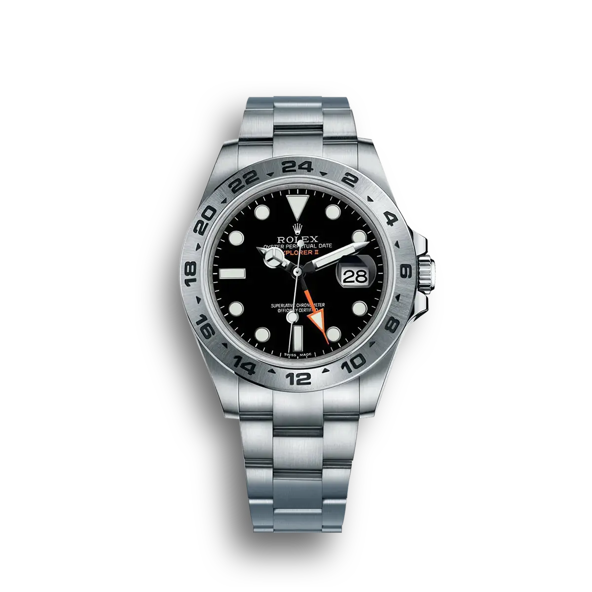 Rolex Explorer 216570BKSO 1:1 replica black dial — front view