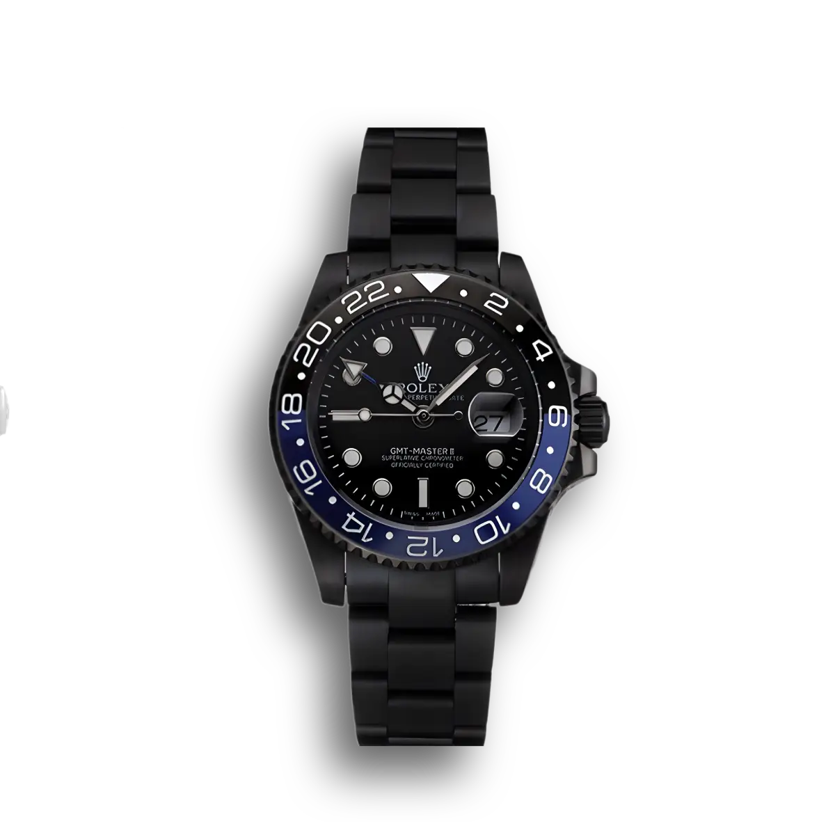 Rolex GMT-Master 176200 1:1 replica black dial — front view