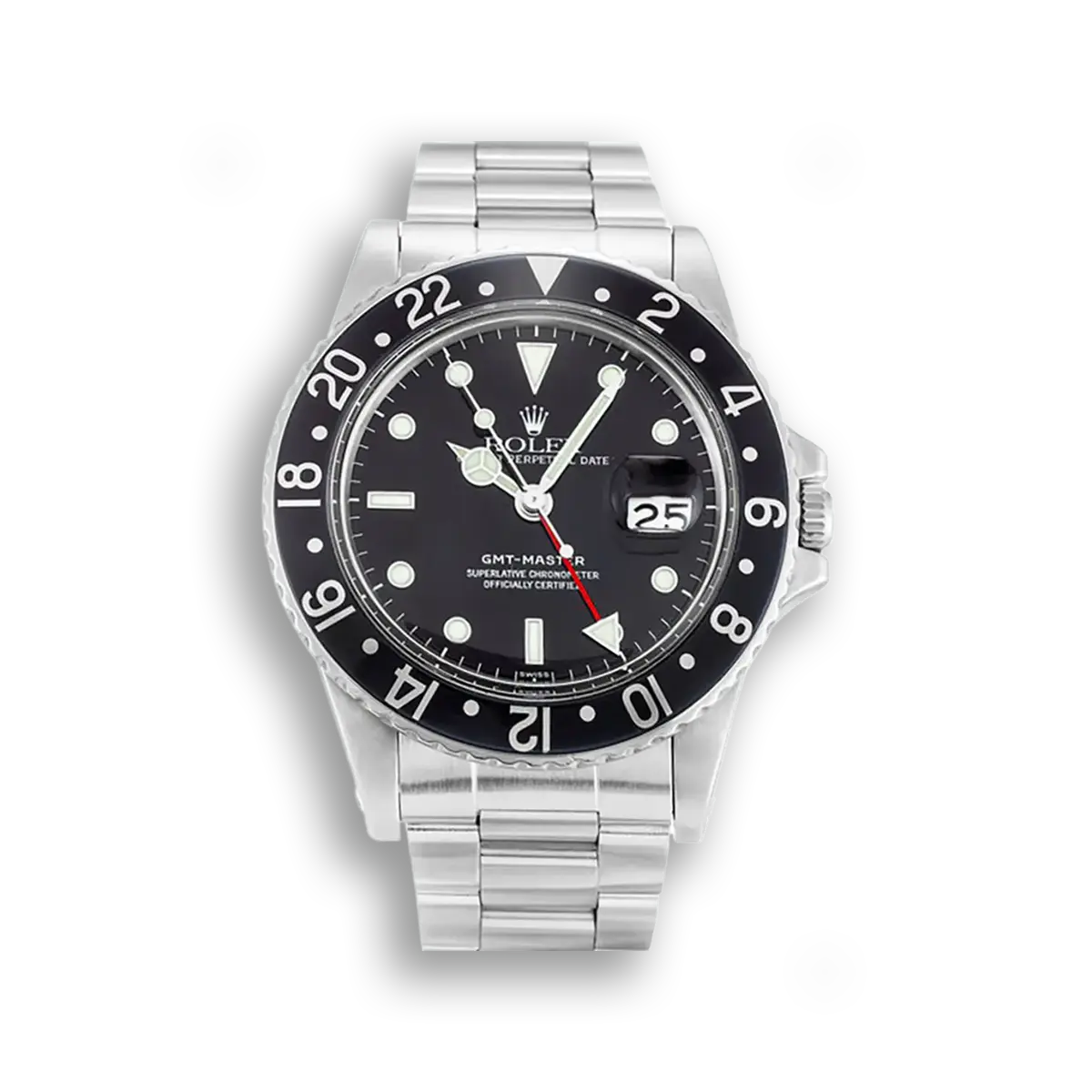 GMT-Master 16750 super clone replica black dial — front view