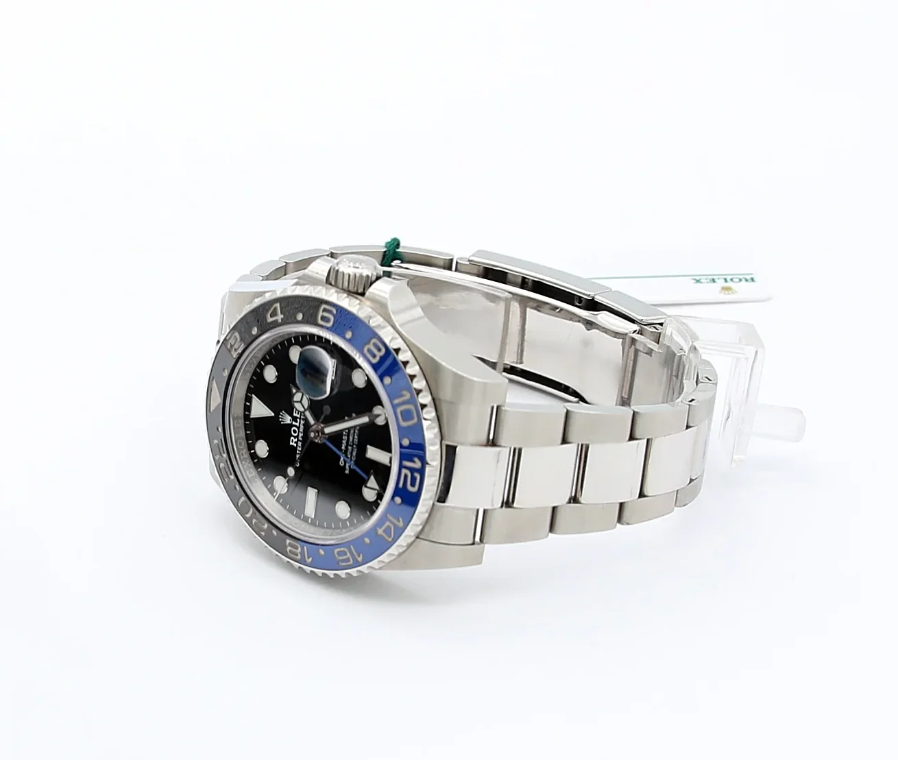 Rolex GMT-Master 126710BLNR clone black dial — caseback detail