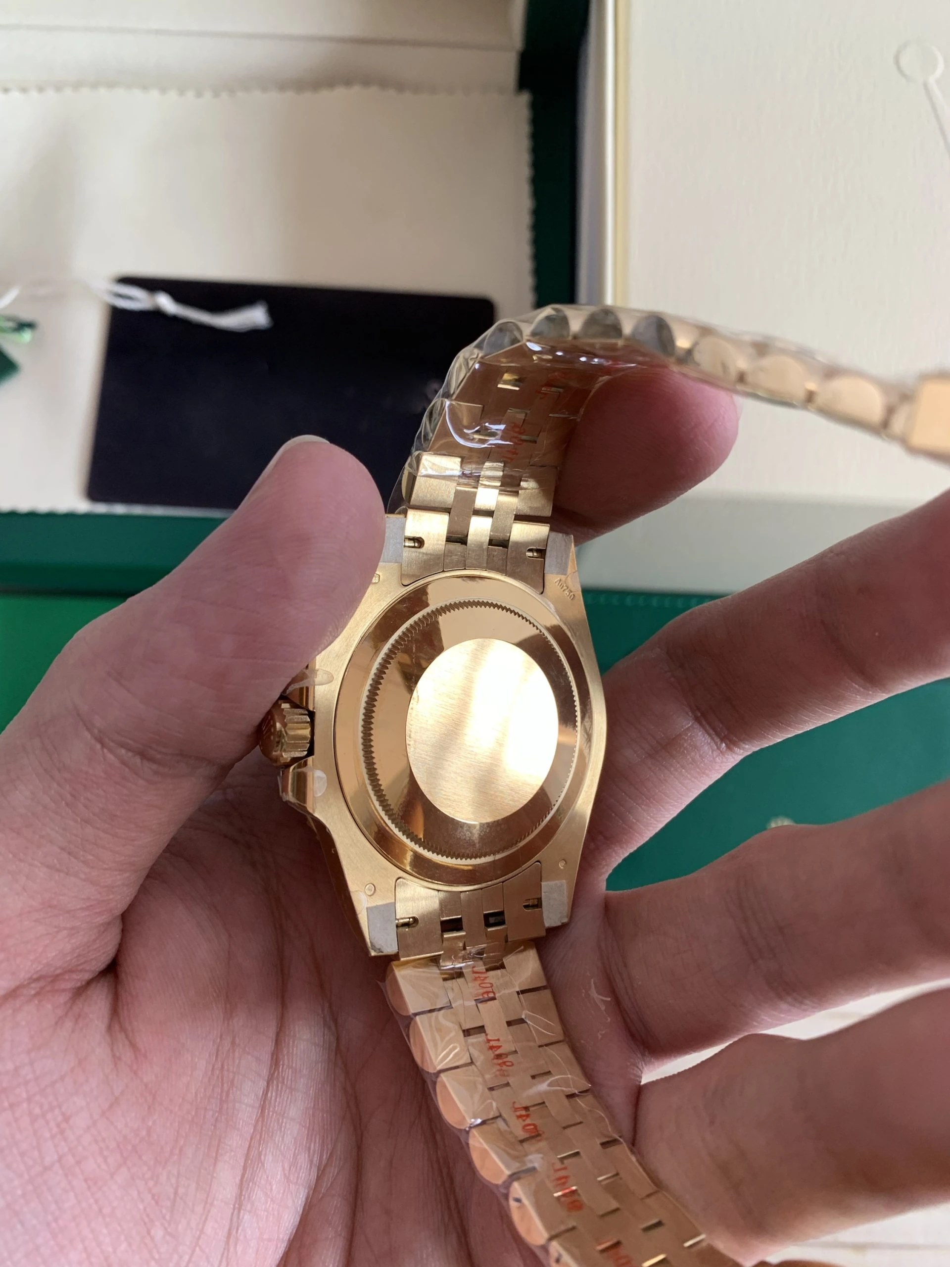 Rolex GMT-Master 126718GRNR clone 40mm — wrist shot