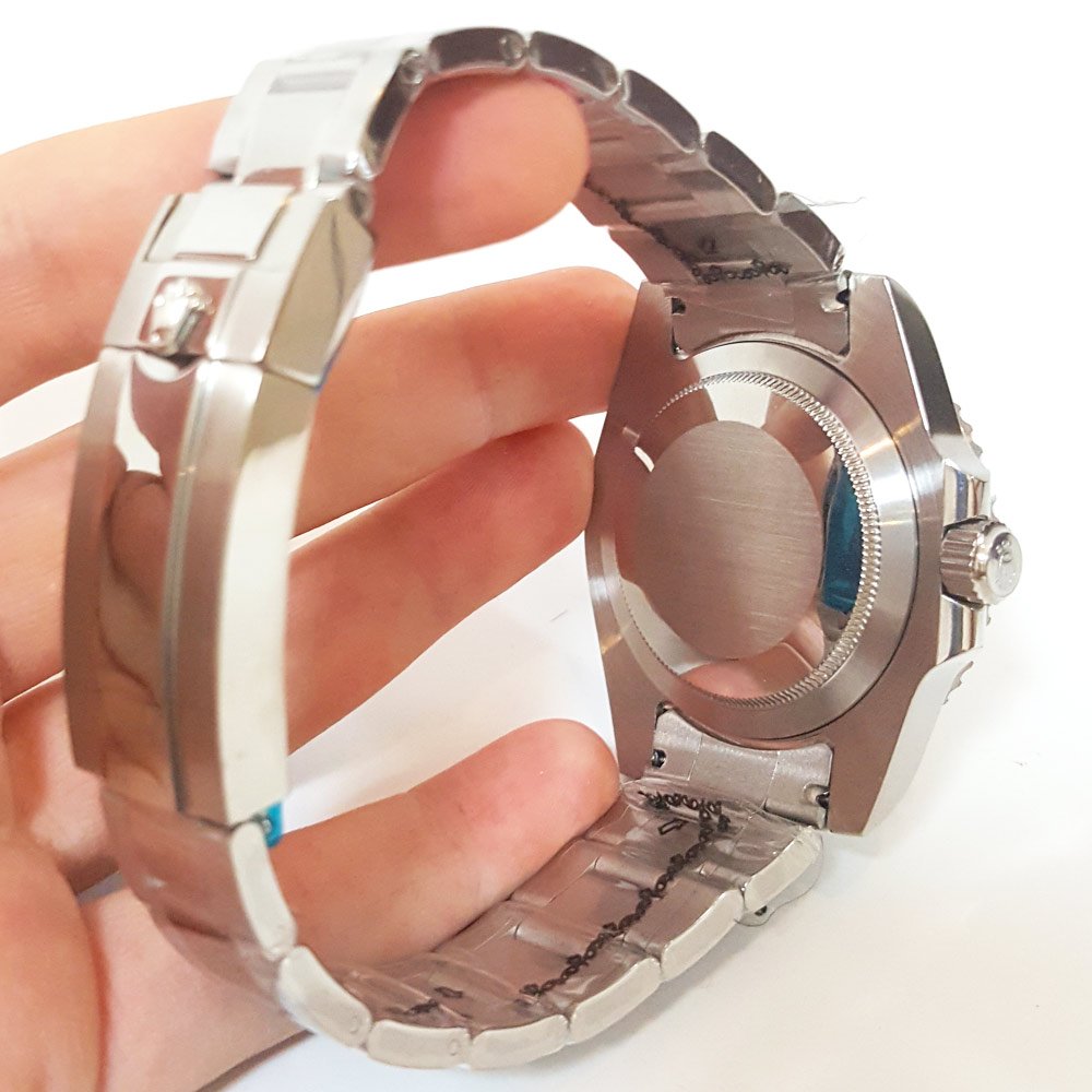 GMT-Master 16720 replica black dial — caseback detail