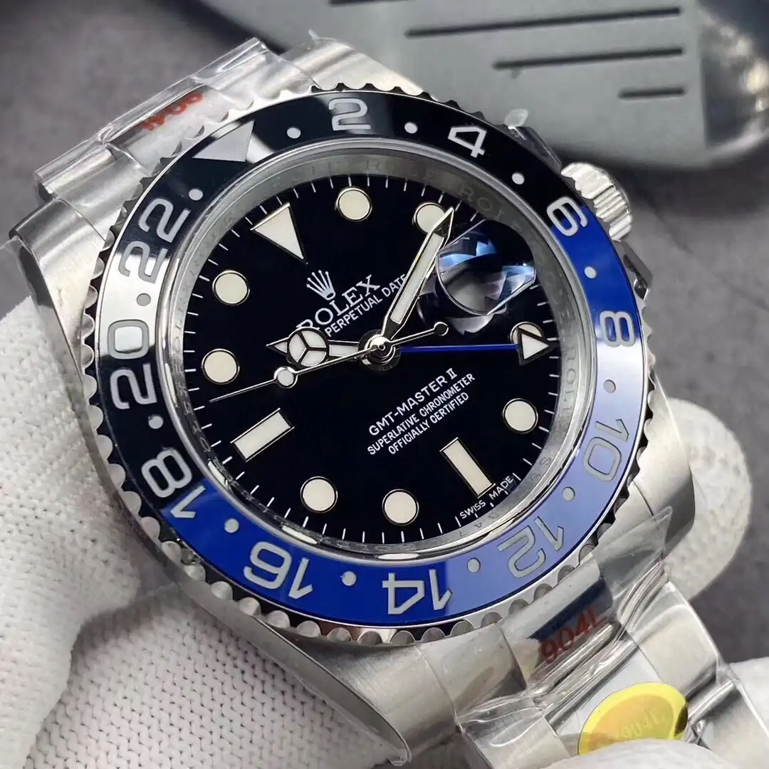 Rolex GMT-Master 126710BLRO clone 40mm — wrist shot