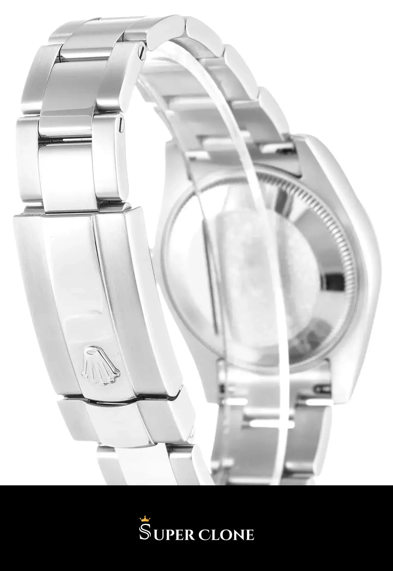 Lady-Datejust 178240 japanese automatic replica silver dial — caseback detail