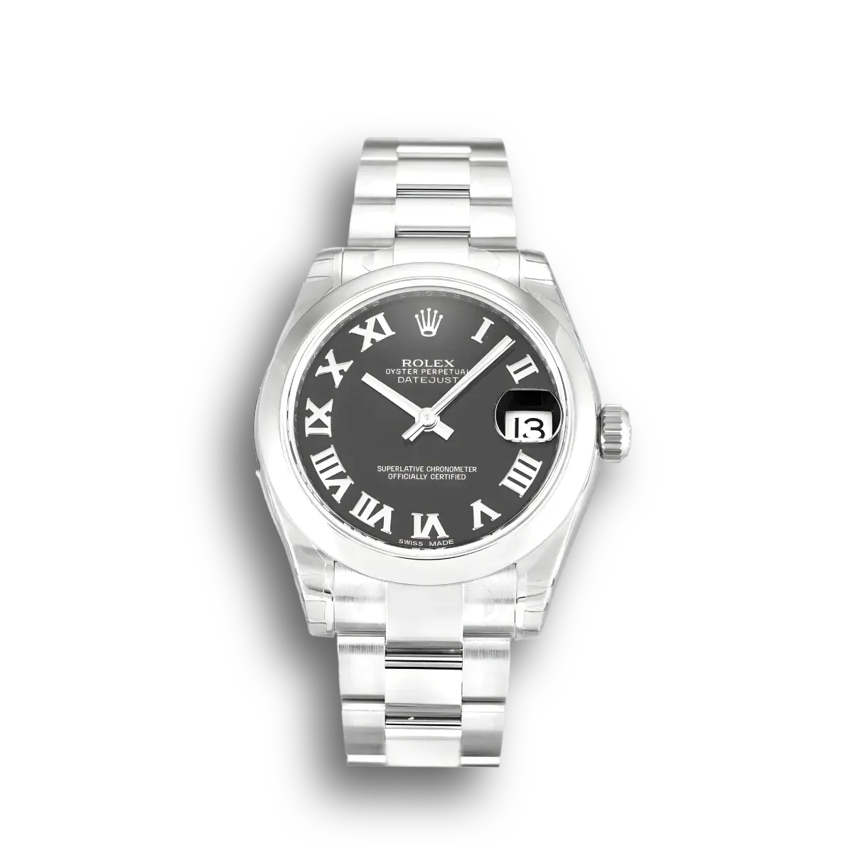 Rolex Lady-Datejust 178240 Black Dial 31mm Midsize Steel replica watch