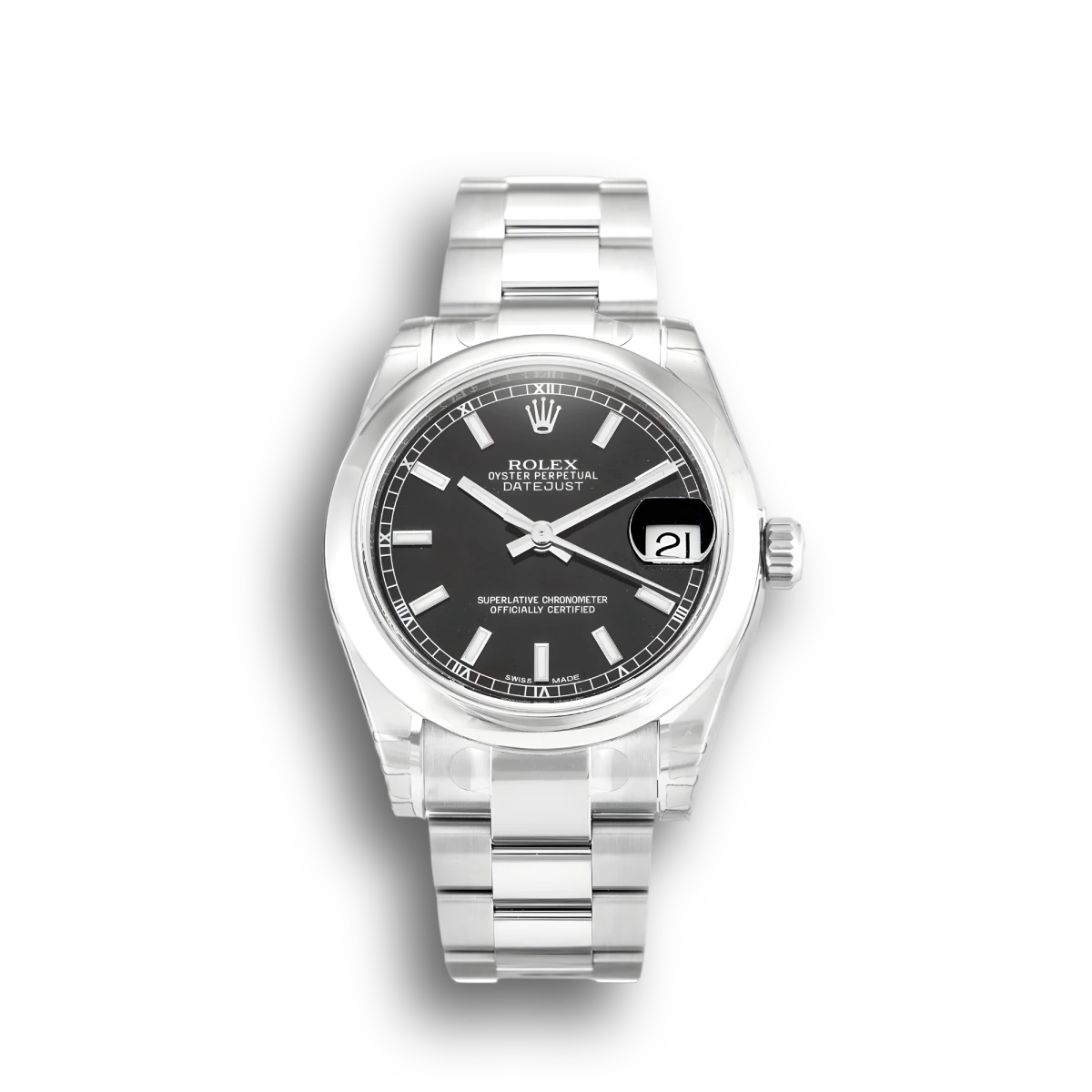 Rolex Lady-Datejust 178240 Black Dial 31mm Midsize Steel