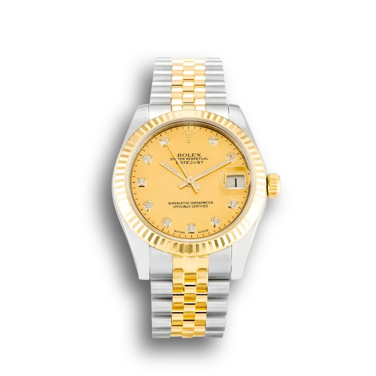 Rolex Lady-Datejust 178273 Champagne Dial 31mm Two-Tone Steel replica watch