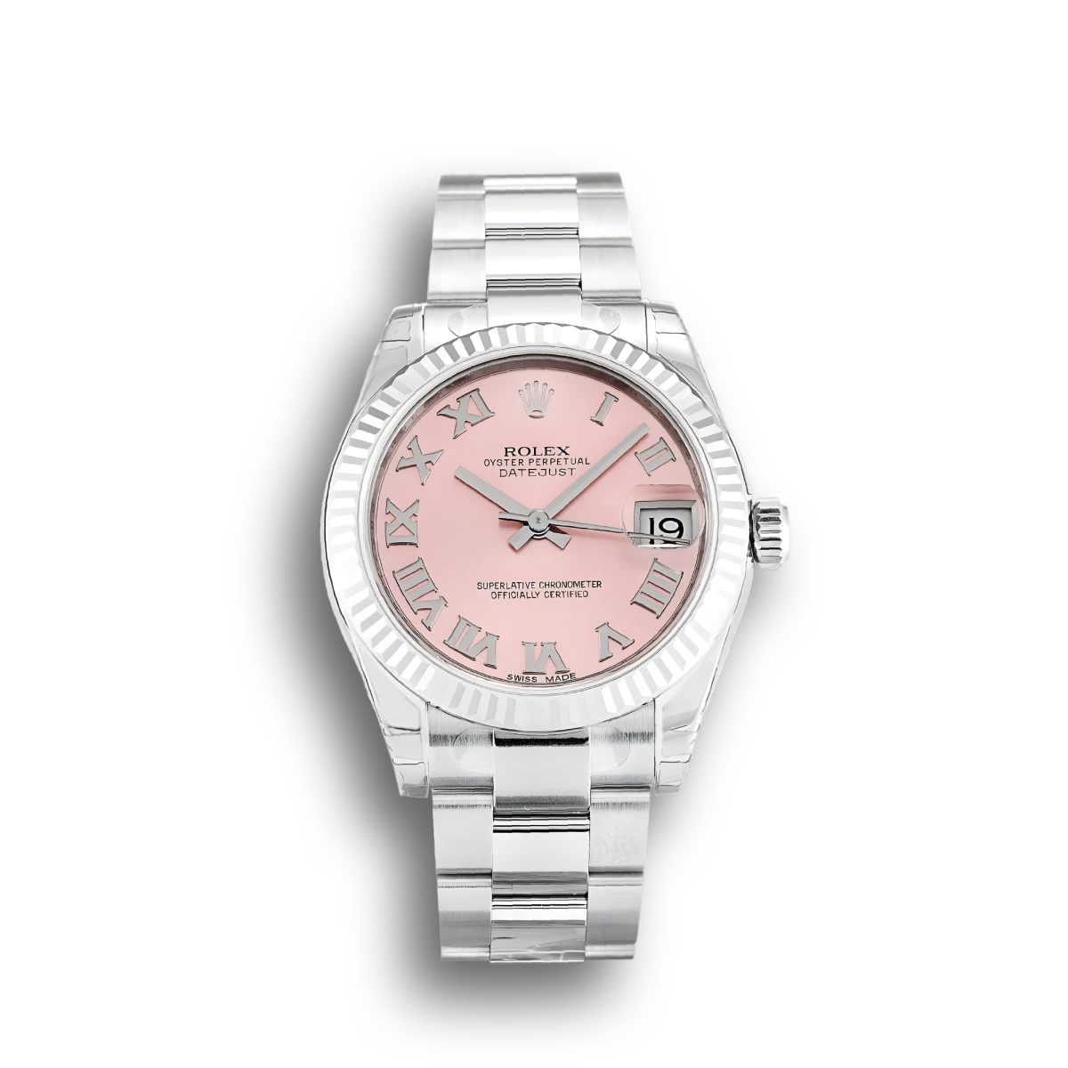 Lady-Datejust 178274 1:1 replica pink dial — front view