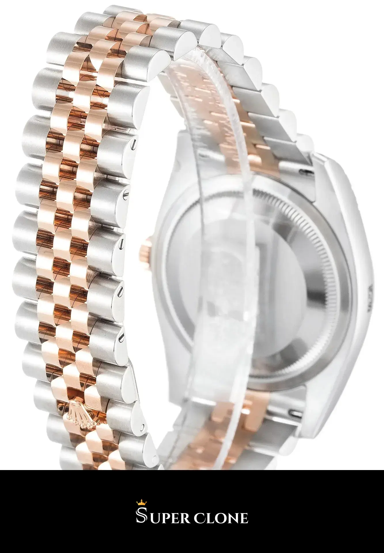 Lady-Datejust 179171 rolex copy black dial — caseback detail