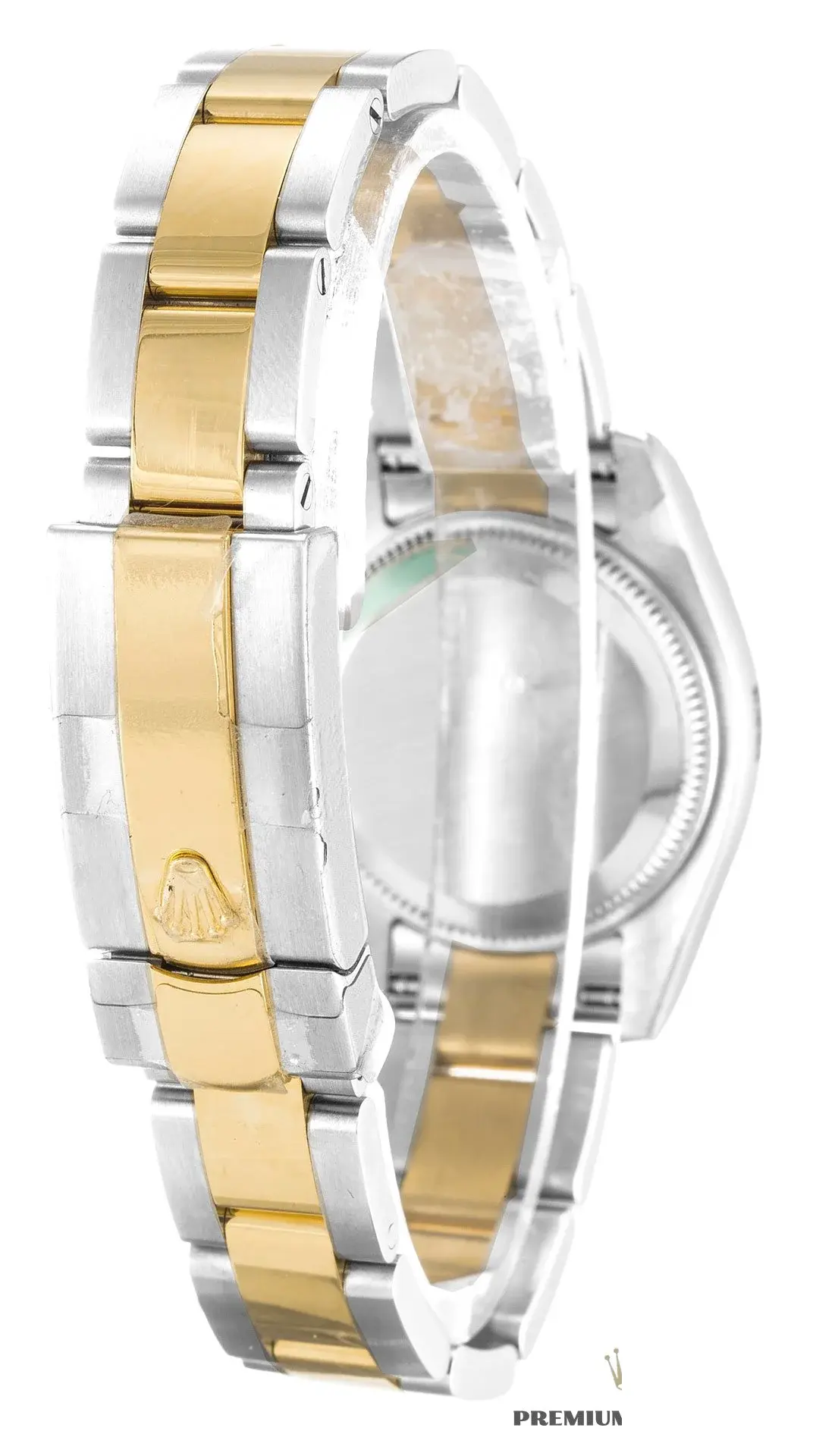 Rolex Lady-Datejust 179173 rolex clone white dial — bezel macro