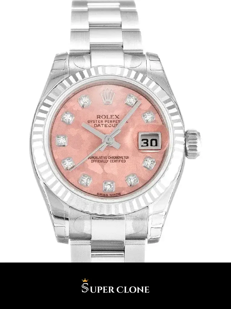 Lady-Datejust 179174 japanese automatic replica 26mm — dial close-up