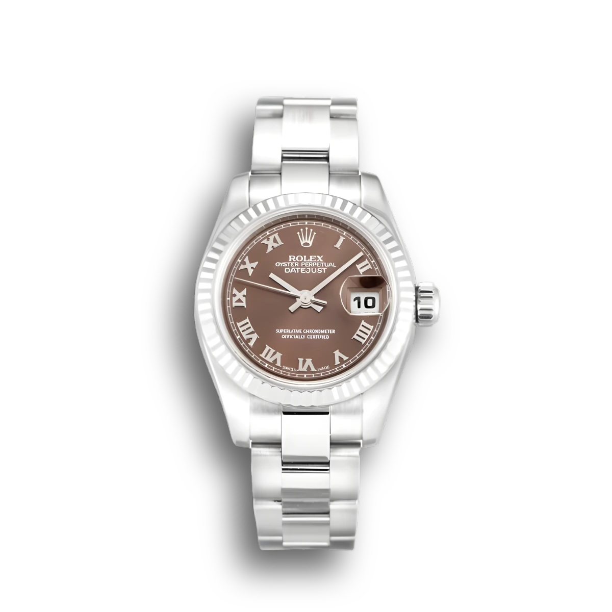 Rolex Lady-Datejust 179179 1:1 replica bronze dial — front view