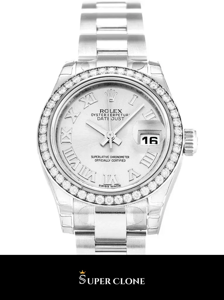 Lady-Datejust 179384 rolex replica 26mm — dial close-up
