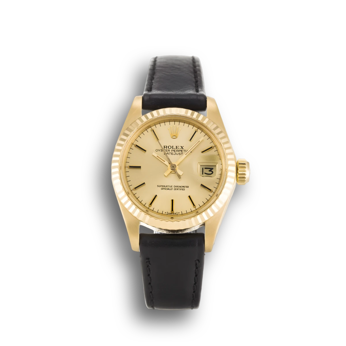 Lady-Datejust 6917 replica champagne dial — front view