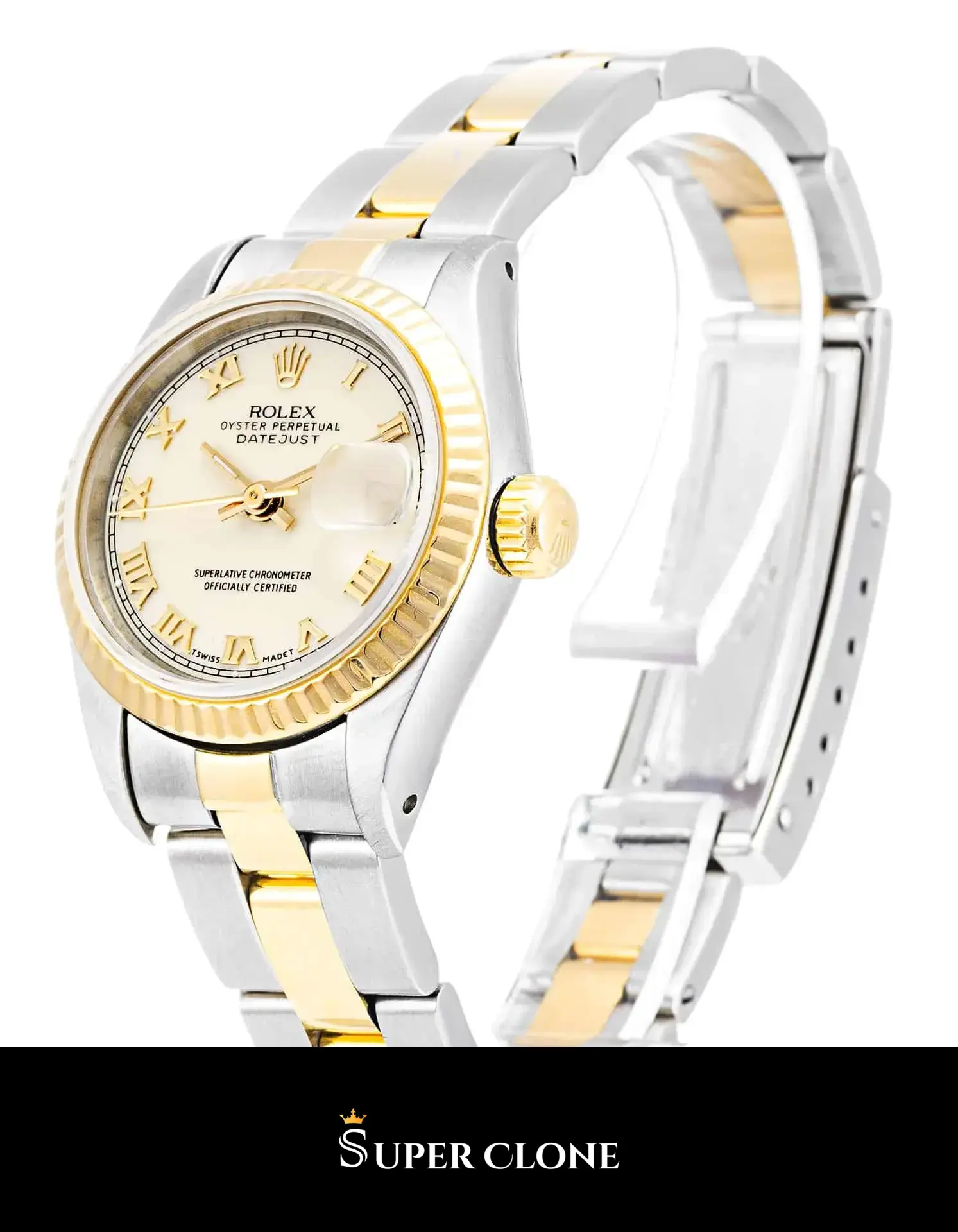 Rolex Lady-Datejust 69173 replica 26mm — dial close-up