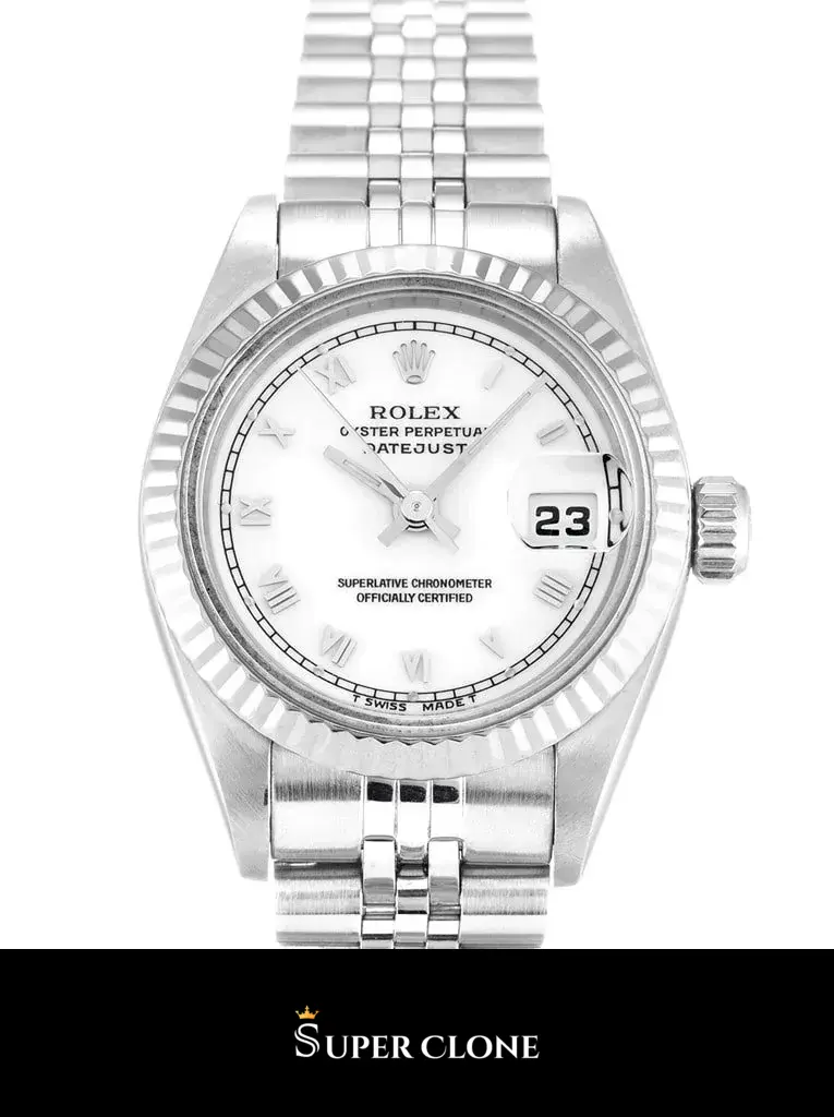 Rolex Lady-Datejust 69174 replica 26mm — dial close-up