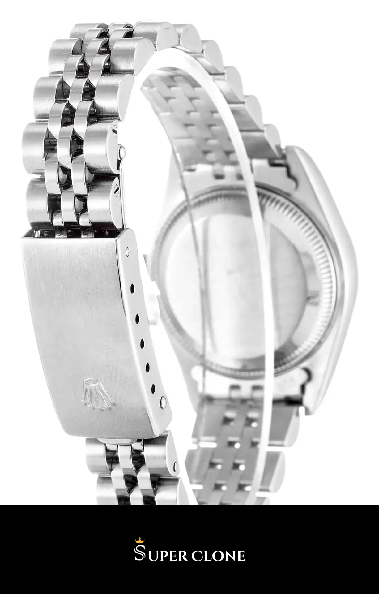Rolex Lady-Datejust 69174 rolex clone white dial — caseback detail