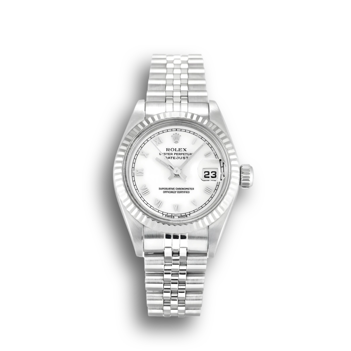 Lady-Datejust 69174 copy white dial — front view