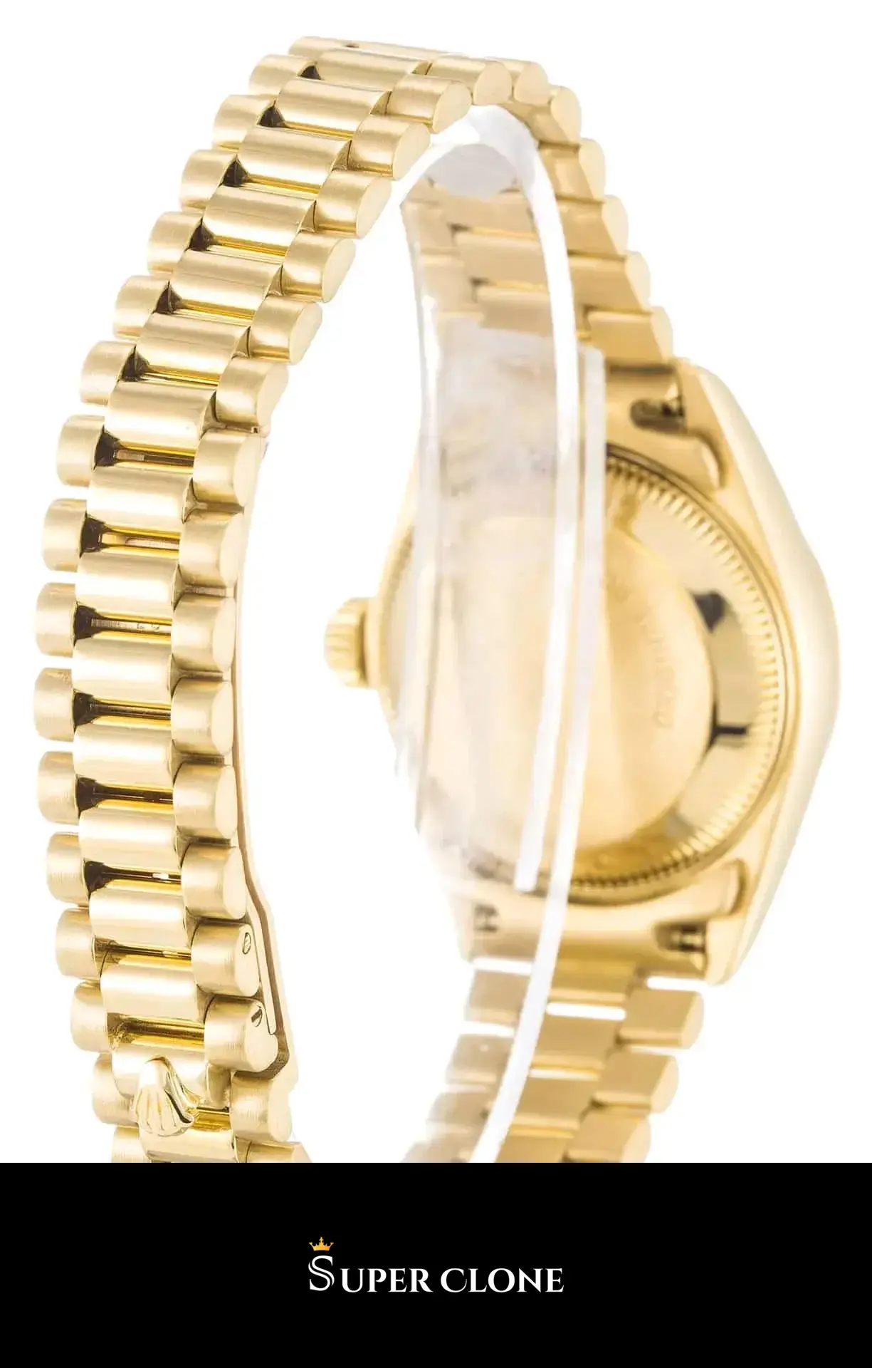 Rolex Lady-Datejust 69178 miyota replica champagne dial — caseback detail
