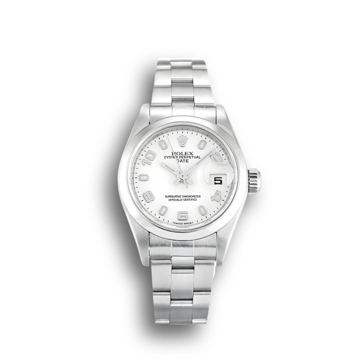 Lady-Datejust 79160 copy white dial — front view