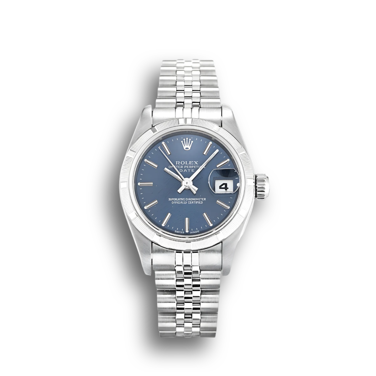 Rolex Lady-Datejust 79190 clone blue dial — front view