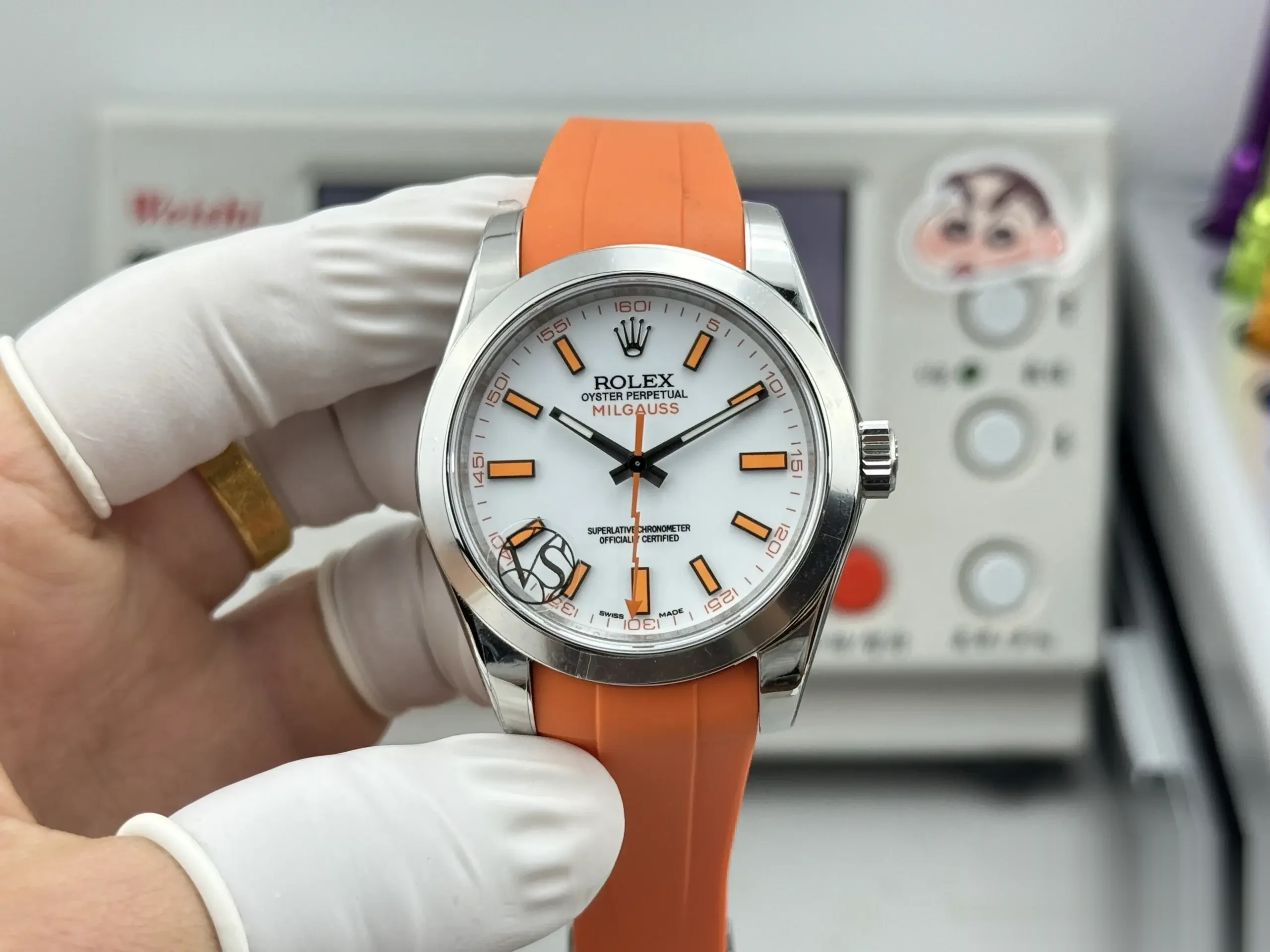 Rolex Milgauss 116400 miyota replica 40mm — wrist shot