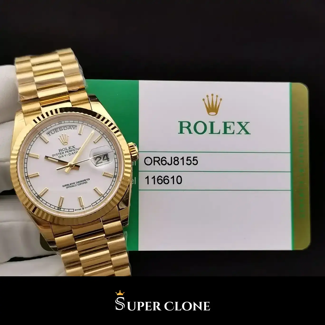 Milgauss 116610 rolex copy 40mm — wrist shot