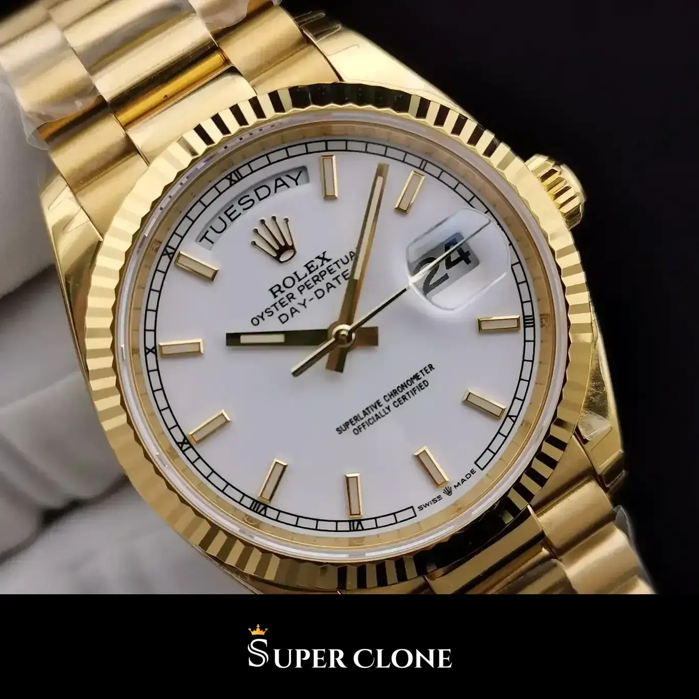 Milgauss 116610 rolex replica — lume shot