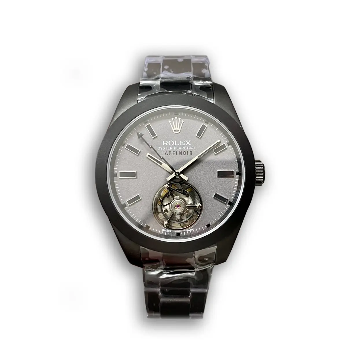 Milgauss SC116610 replica silver dial — front view