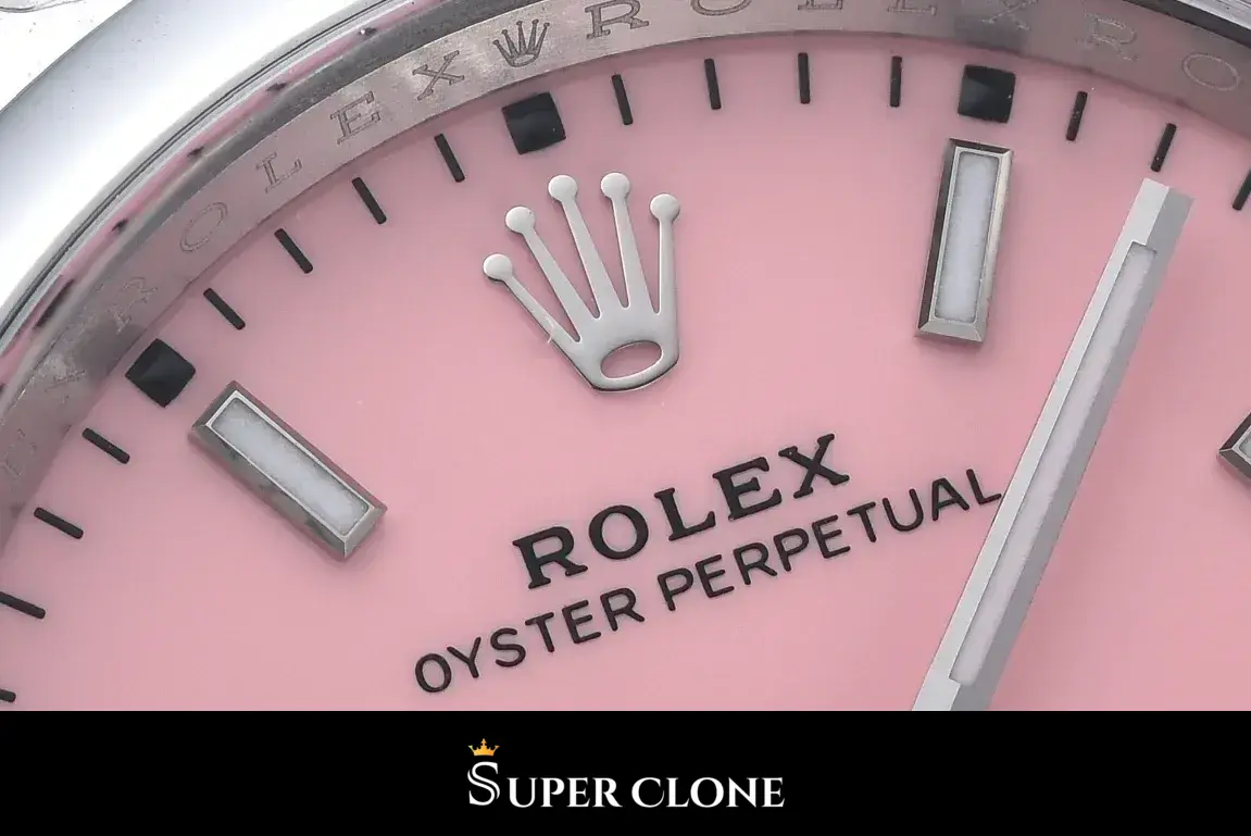 Rolex Oyster Perpetual 126000 rolex clone — dial close-up
