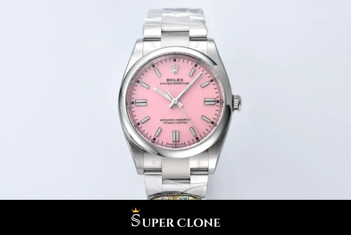 Rolex Oyster Perpetual 126000 replica black dial — bracelet detail