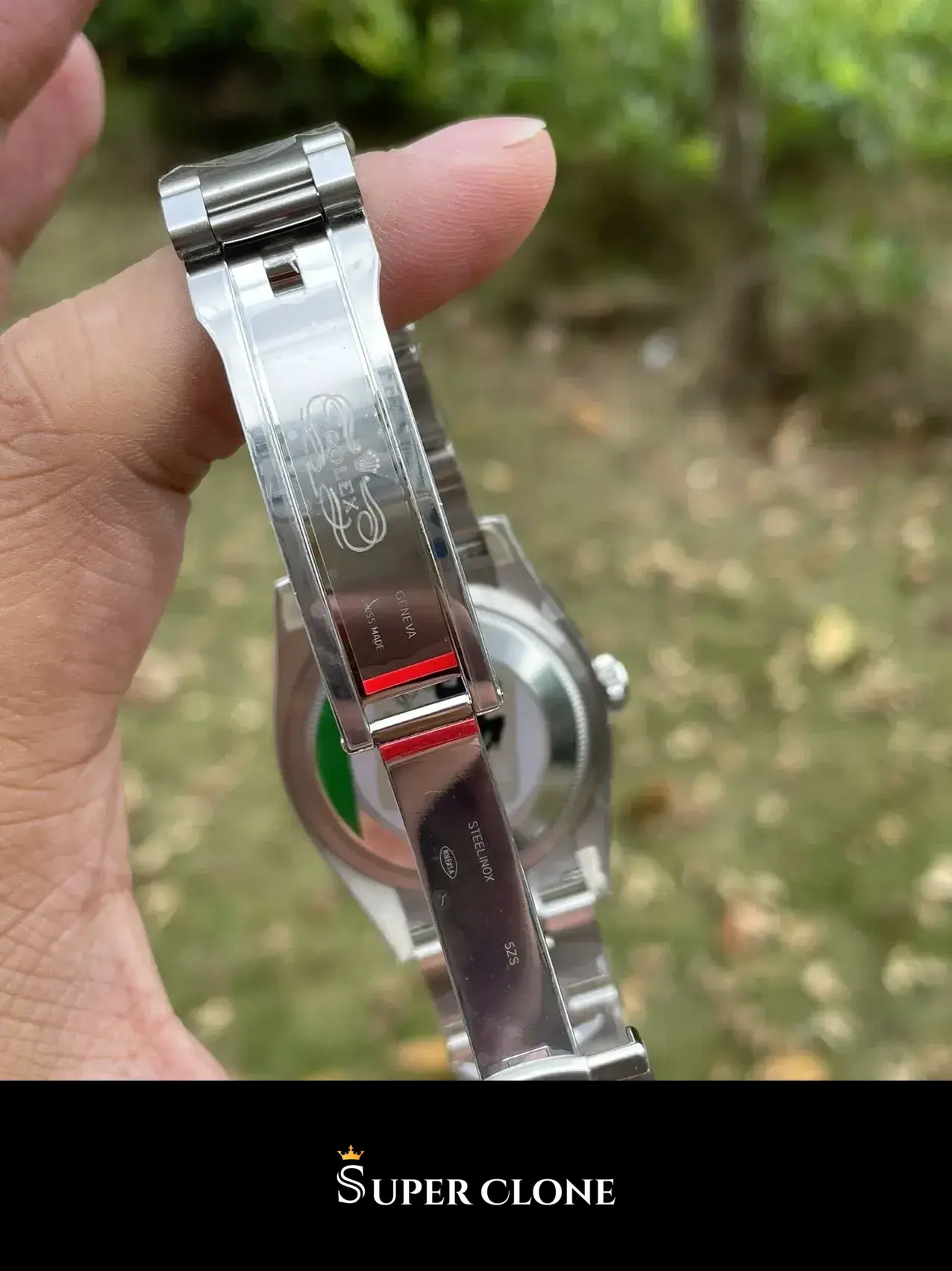 Rolex Oyster Perpetual 126000 rolex clone — bracelet detail