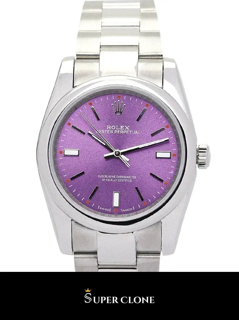 Oyster Perpetual 177200 japanese automatic replica 31mm — dial close-up