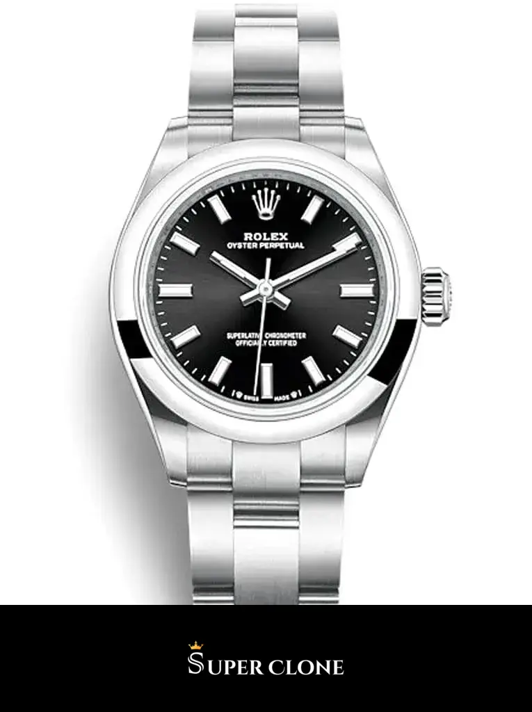 Rolex Oyster Perpetual 276200 replica 28mm — dial close-up