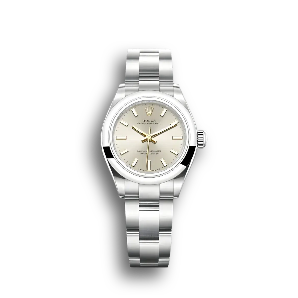 Oyster Perpetual 276200 rolex copy silver dial — front view